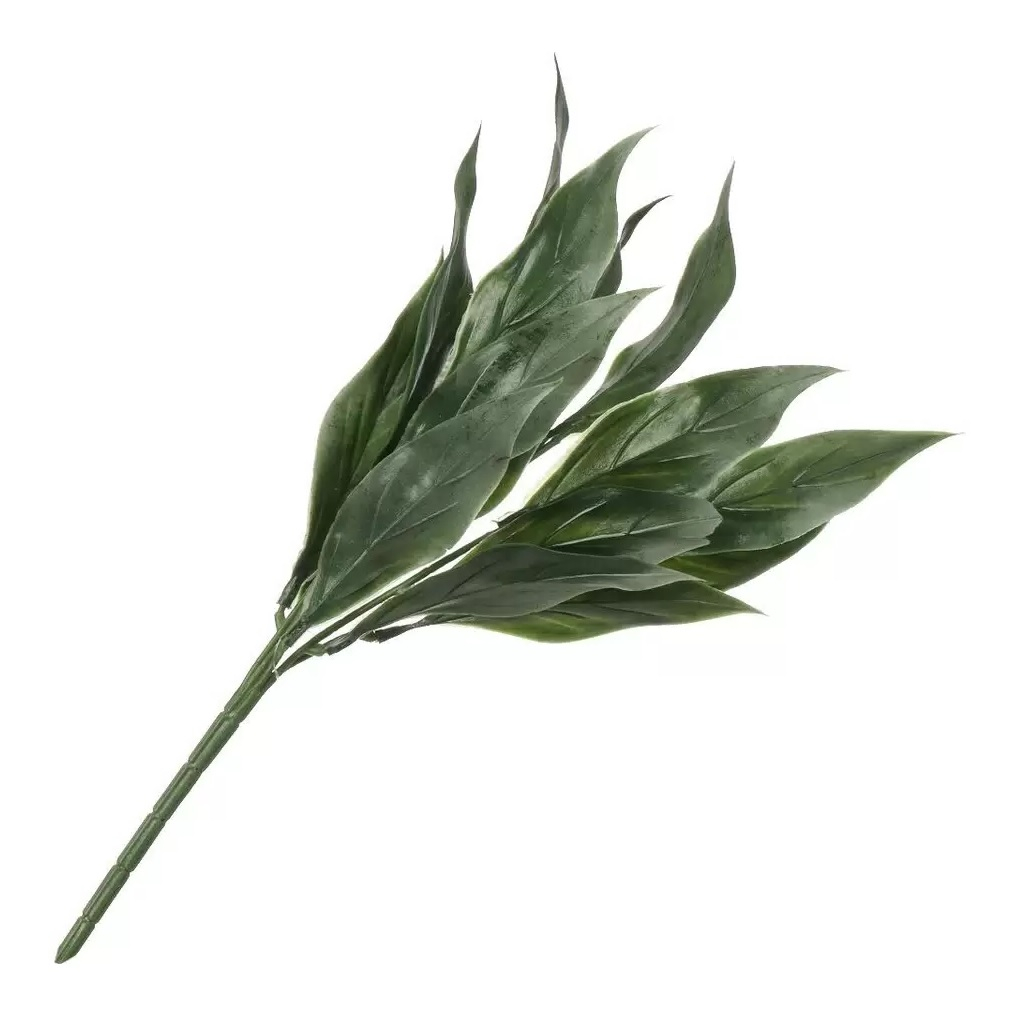 Цветок искусственный декоративный Ветвь, зеленый, 40 см