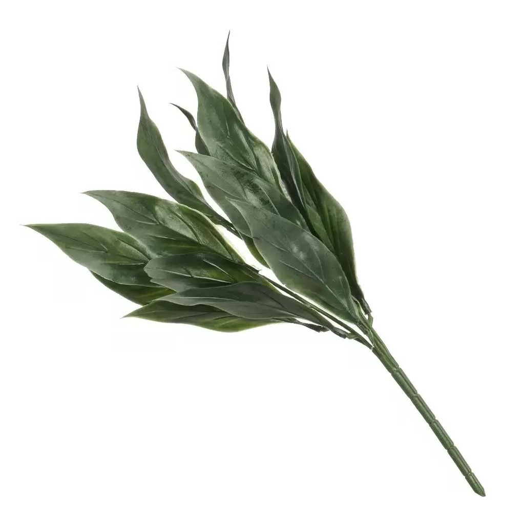 Цветок искусственный декоративный Ветвь, зеленый, 40 см