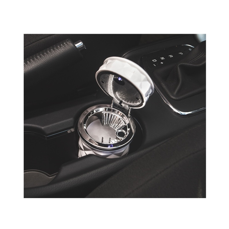 Пепельница для авто с подсветкой, белый 2634329