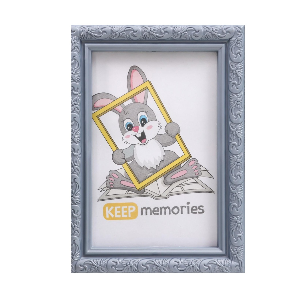 Фоторамка Keep memories L-2 3935833 10х15 см, пластик, серебро