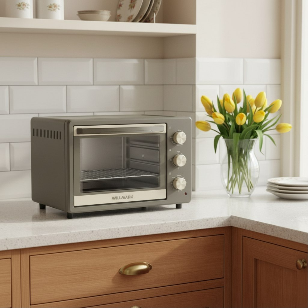 Мини-печь Willmark WO-301GB, 1001663, цвет бежевый, серый, объем 30 л, 1.6 кВт