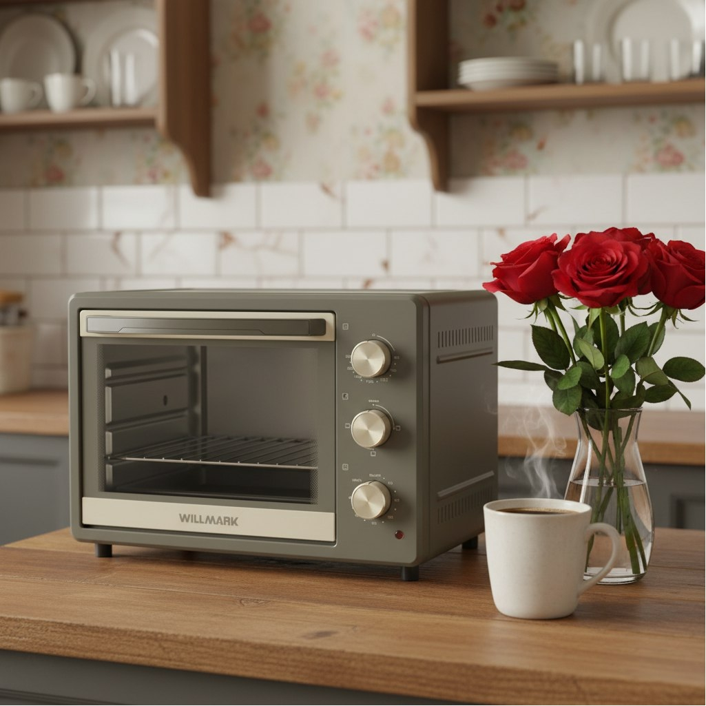 Мини-печь Willmark WO-301GB, 1001663, цвет бежевый, серый, объем 30 л, 1.6 кВт