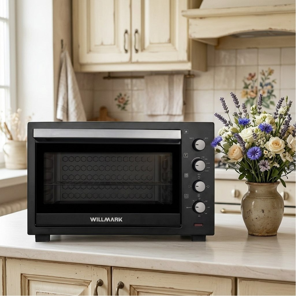 Мини-печь Willmark WOC-805BL, 1000973, цвет черный, объем 80 л, 2.8 кВт
