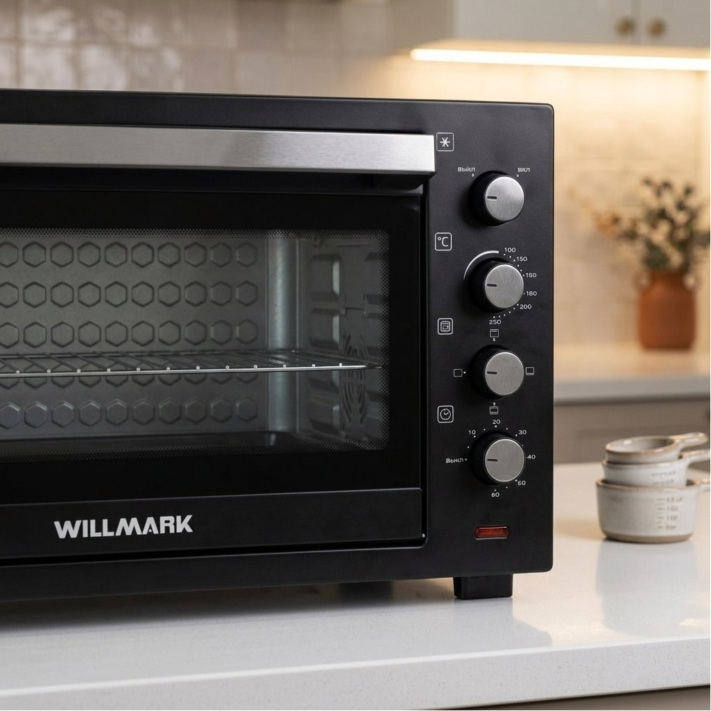 Мини-печь Willmark WOC-805BL, 1000973, цвет черный, объем 80 л, 2.8 кВт