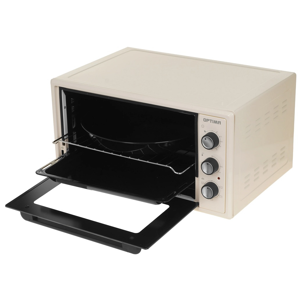 Мини-печь Optima MO-48BF, 2003569, цвет бежевый, объем 48 л, 1.6 кВт