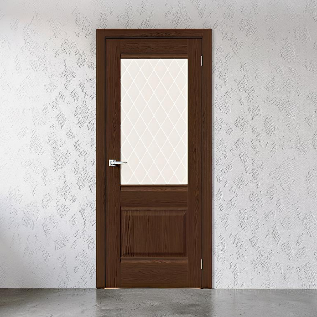 Дверь межкомнатная Прима-3 Brown Dreamline White Crystal ДО70, 153-0208, 2000 x 700 мм