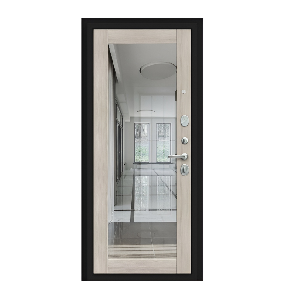 Дверь металлическая Bravo Almon, Cappuccino Veralinga, Лунный камень 2050х960 мм, входная, R 033-1786, Правая