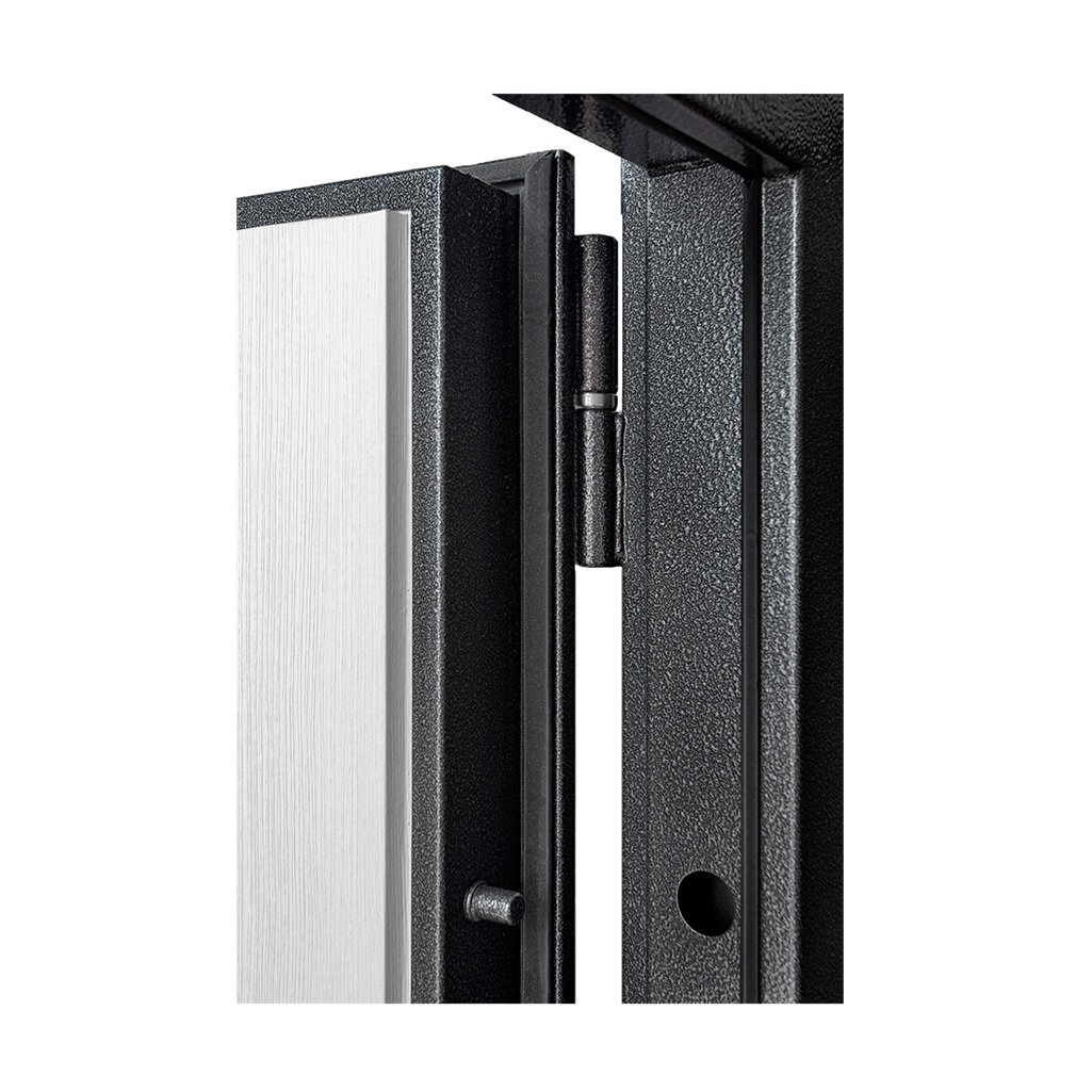 Дверь металлическая Дверной континент, Рубикон АБЗ античное серебро, сандал белый, 2050х960 мм, входная, Левая L