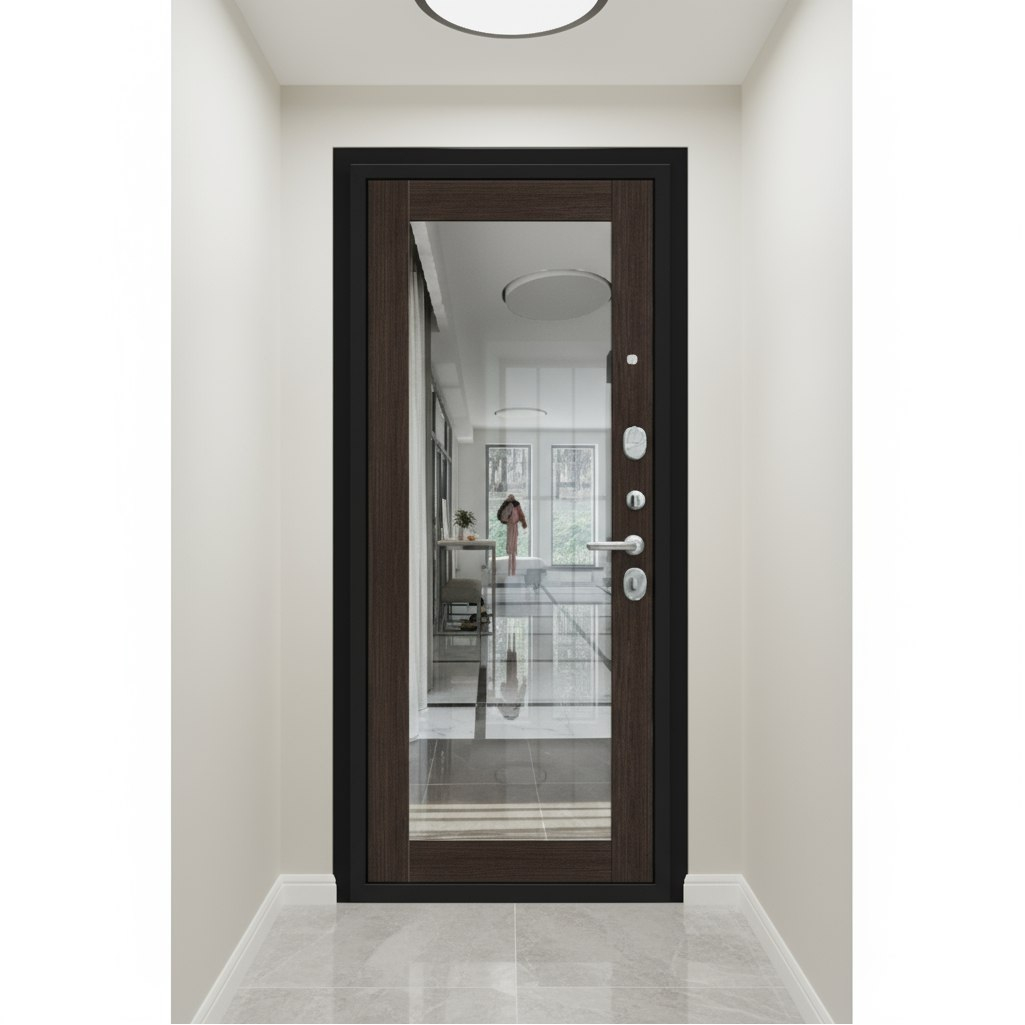 Дверь металлическая Bravo 033-17890 R3 Almon, Wenge Veralinga, лунный камень, 205х96 R