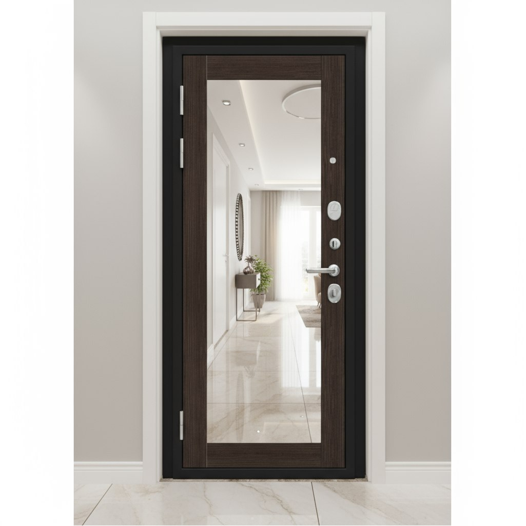 Дверь металлическая Bravo 033-17890 R3 Almon, Wenge Veralinga, лунный камень, 205х96 R