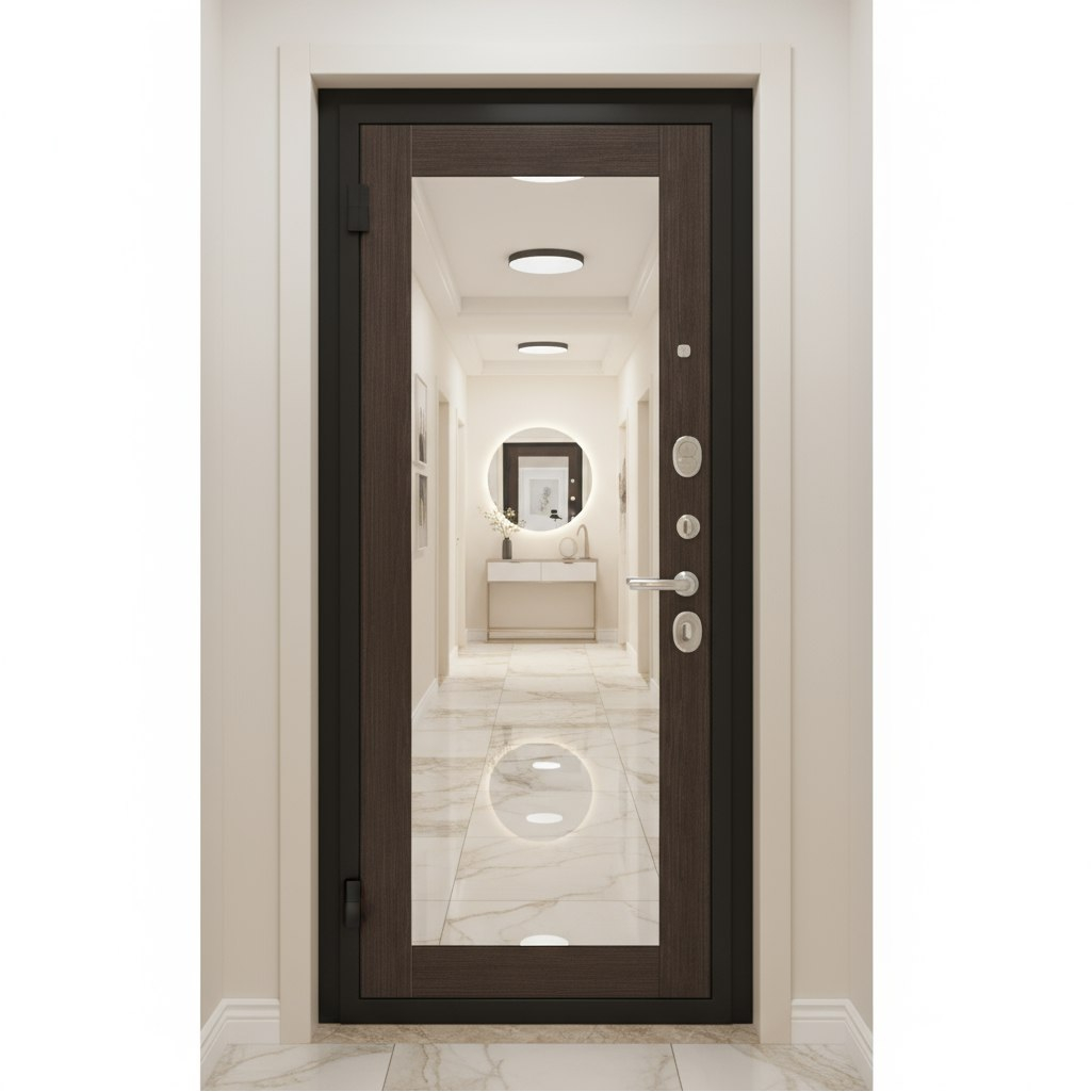 Дверь металлическая Bravo 033-17890 R3 Almon, Wenge Veralinga, лунный камень, 205х96 R