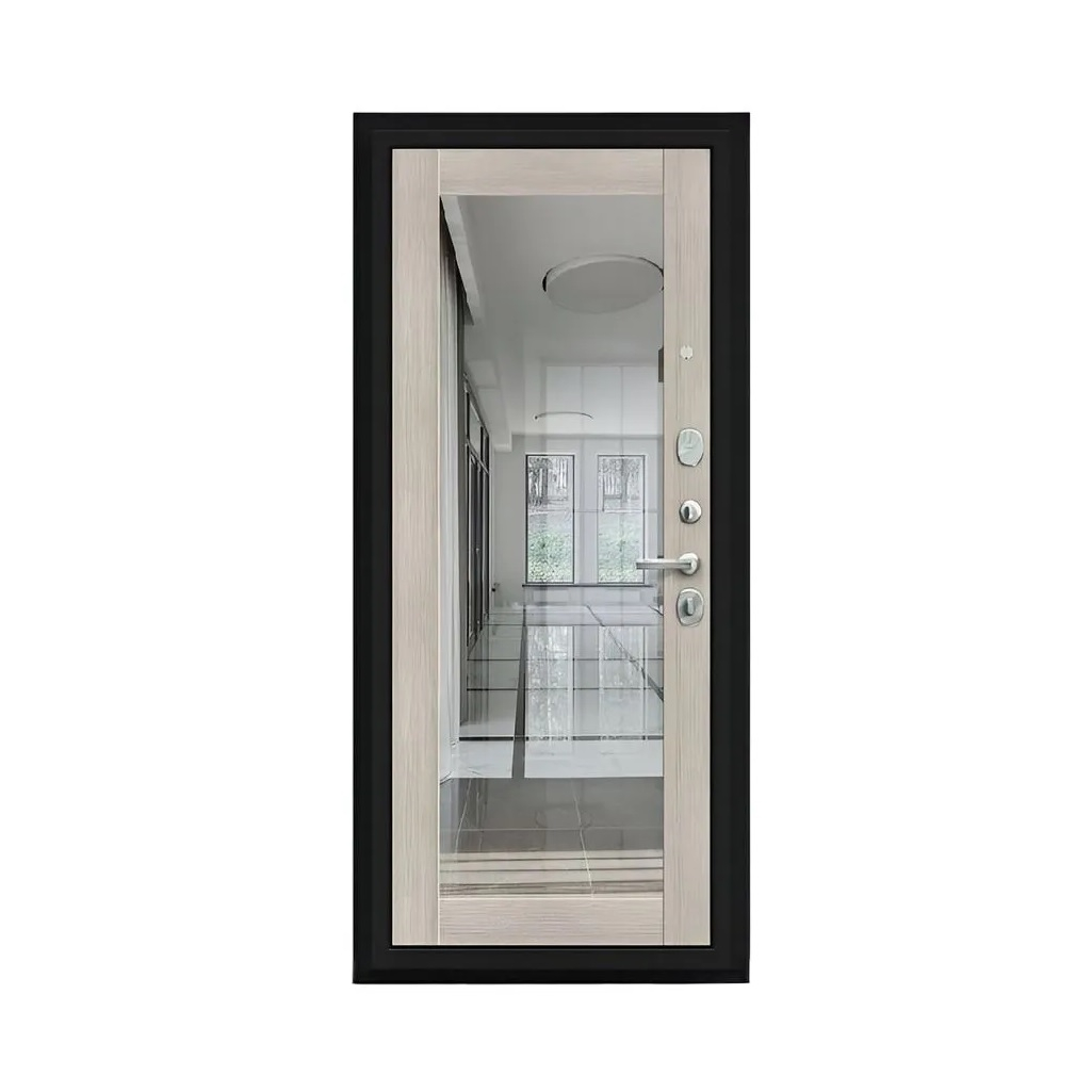 Дверь металлическая Bravo R3 Almon, Cappuccino Melinga, Лунный камень 205х86L (033-2686)