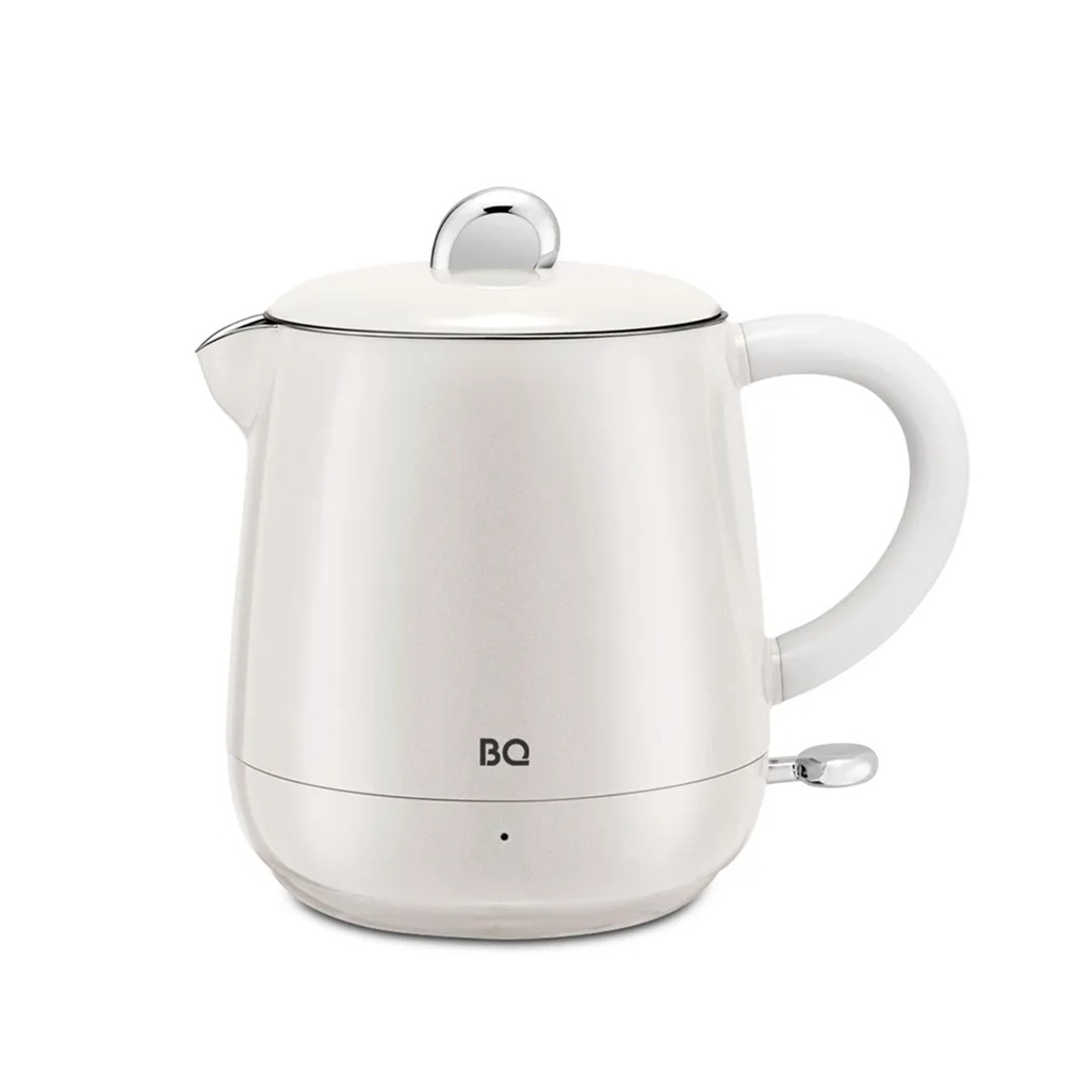 Чайник электрический BQ KT1717P 0.6 л, 1 температурный режим, 0.8 кВт, жемчужный