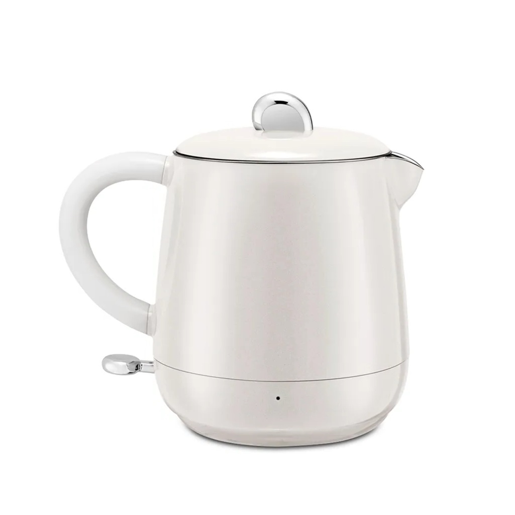 Чайник электрический BQ KT1717P 0.6 л, 1 температурный режим, 0.8 кВт, жемчужный