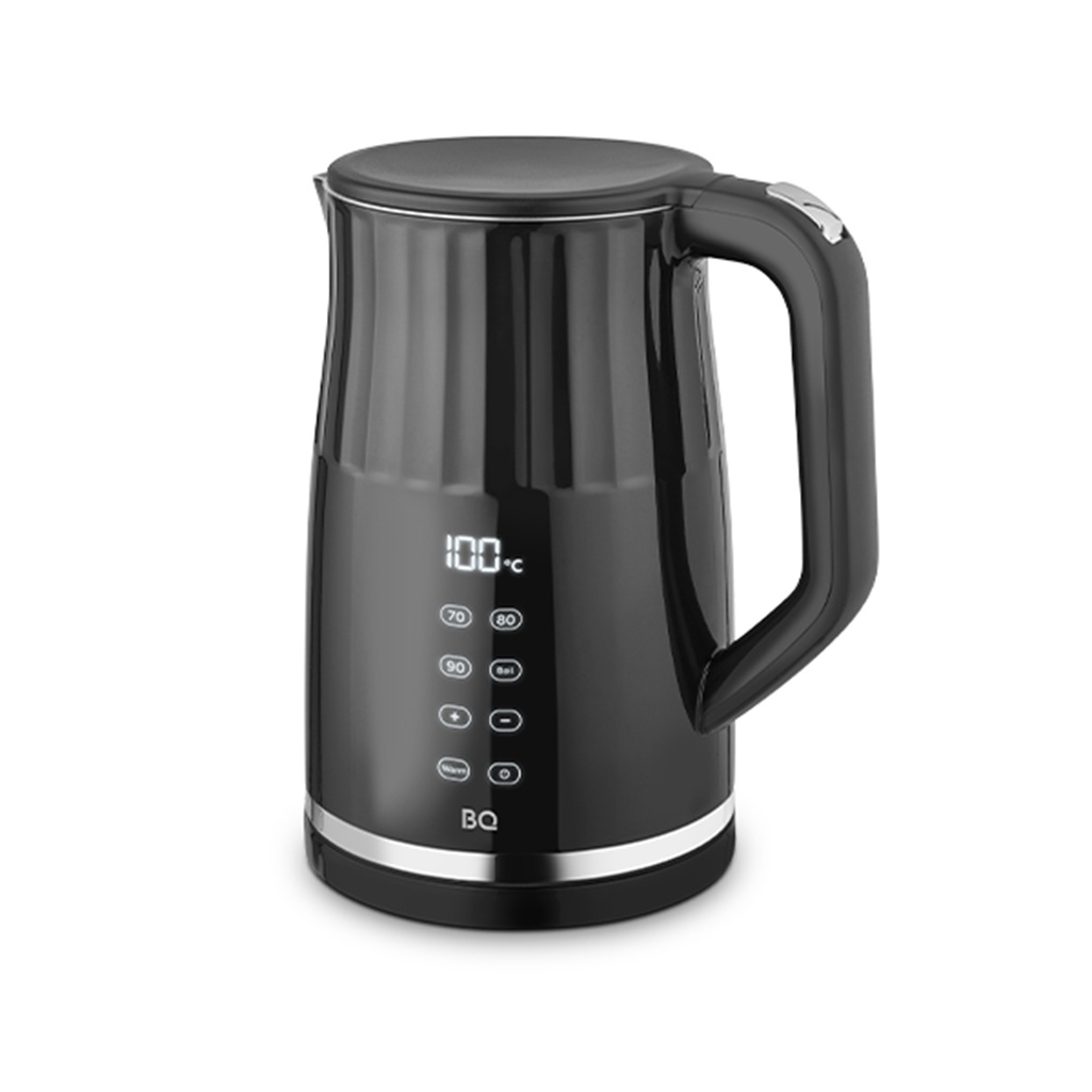 Чайник электрический BQ KT1801SW, сенсорное управление, 1.7 л, 2.2 кВт, черный