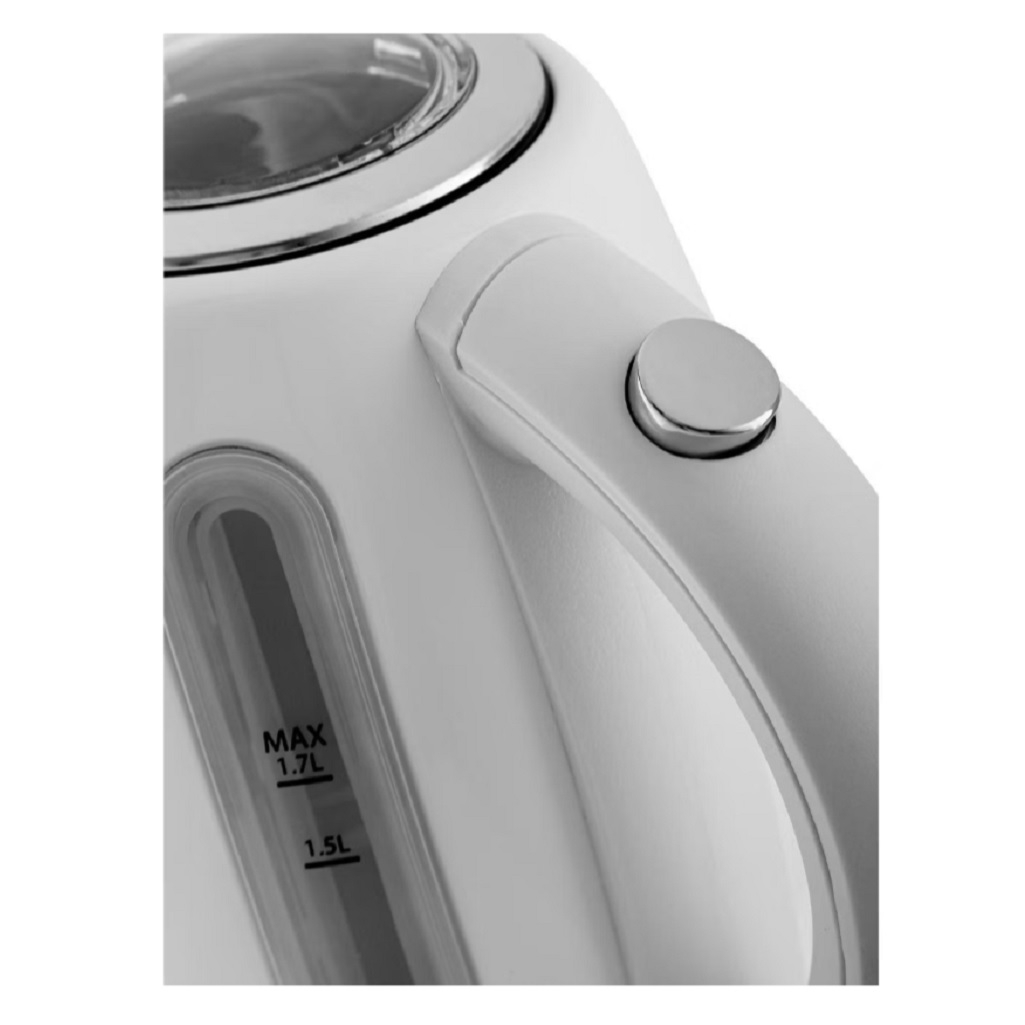 Чайник электрический Brayer BR6110, 1.7 л, 2200 Вт, поворот на 360 градусов, белый