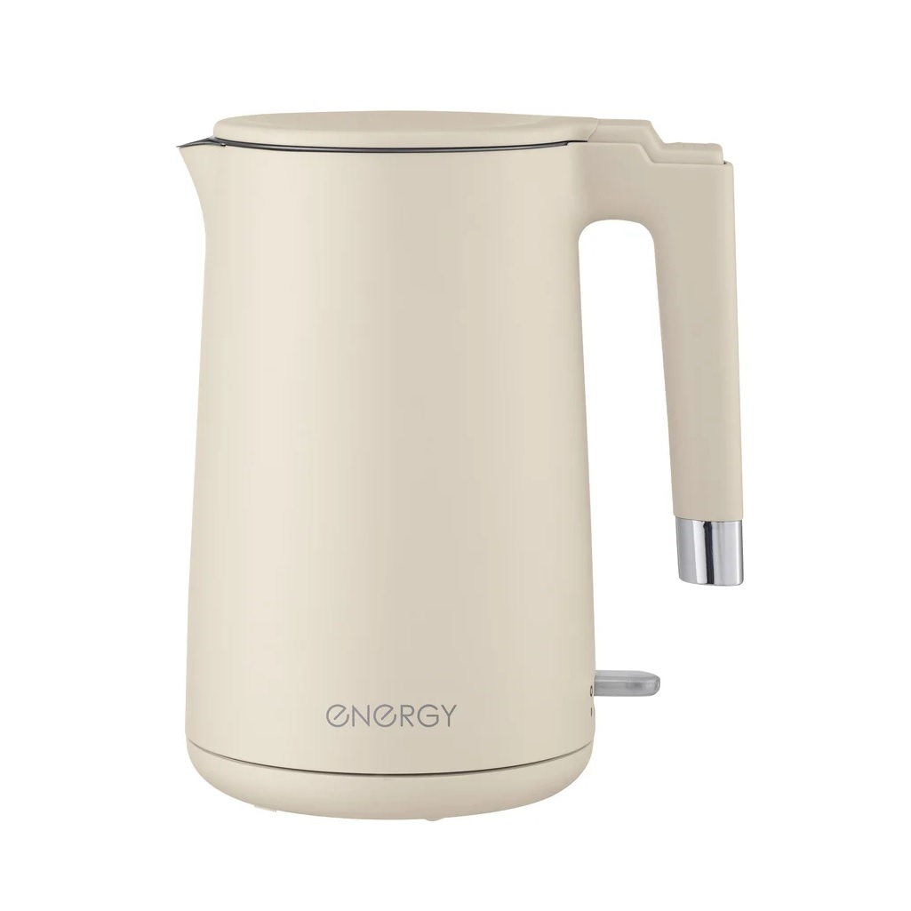 Чайник электрический Energy E-215, 278270, 1.7 л, 1.8 кВт, бежевый