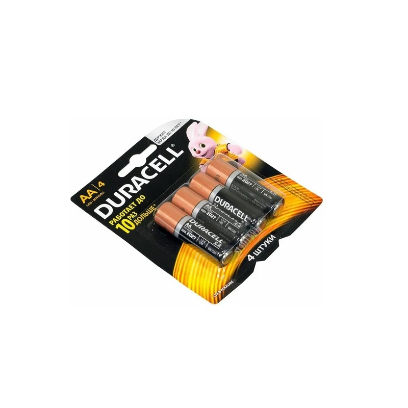 Батарейка Duracell Basic LR6 AA BL4 Alkaline 1.5V