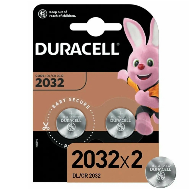 Элемент питания Duracell CR2032 BL2 Lithium 3V