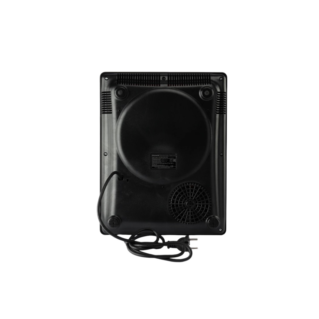 Плита стеклокерамическая Willmark WCP-676B, 2001305, 1 конфорка Hi Light, LED дисплей, таймер, черная, 2 кВт