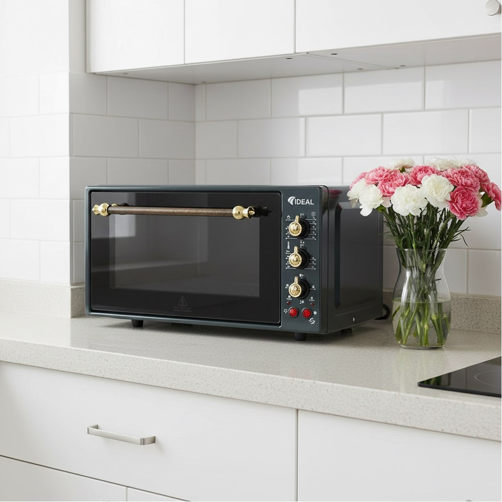 Мини-печь IDEAL М 50 04, УТ-00002072, цвет антрацит, объем 50 л, 1.6 кВт