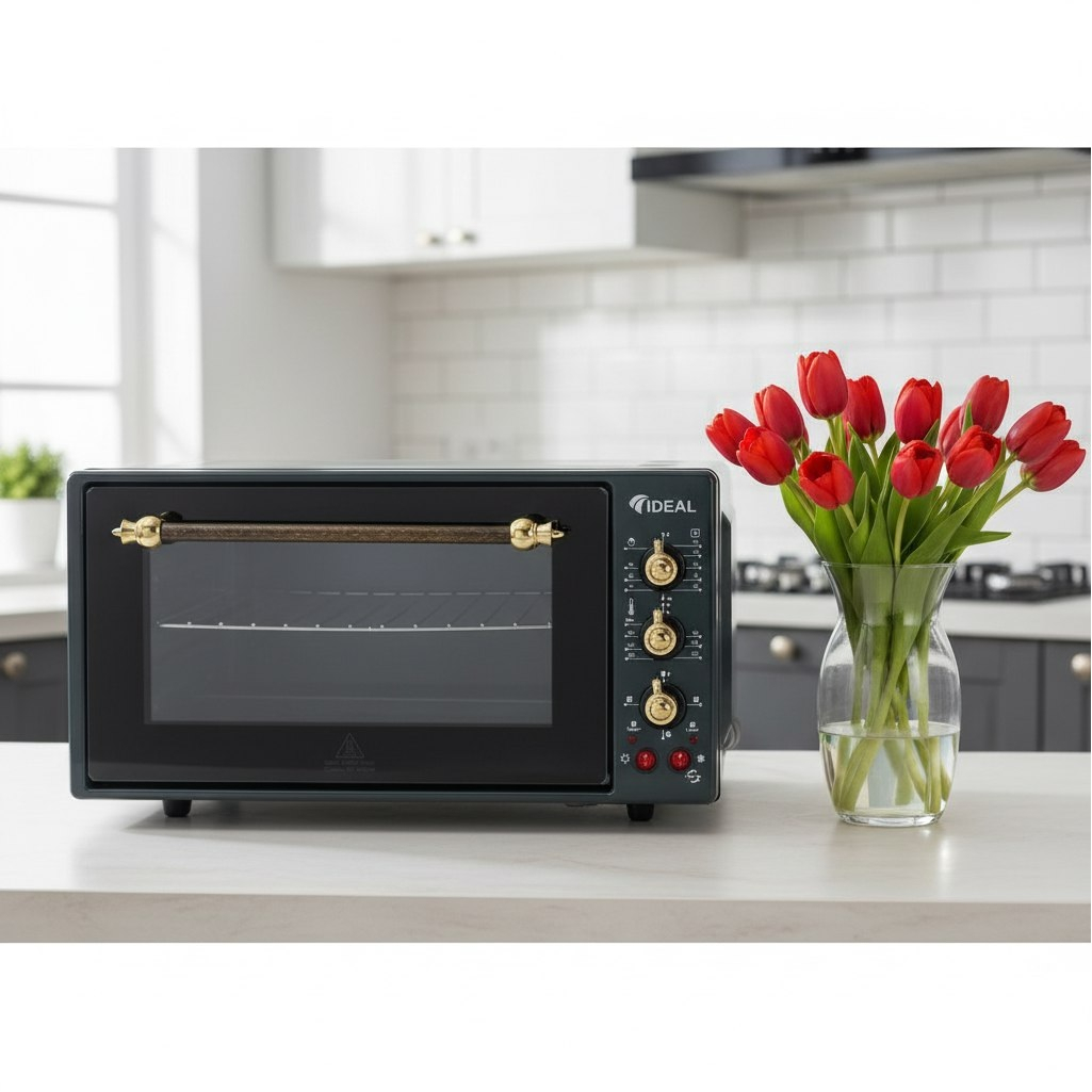 Мини-печь IDEAL М 50 04, УТ-00002072, цвет антрацит, объем 50 л, 1.6 кВт