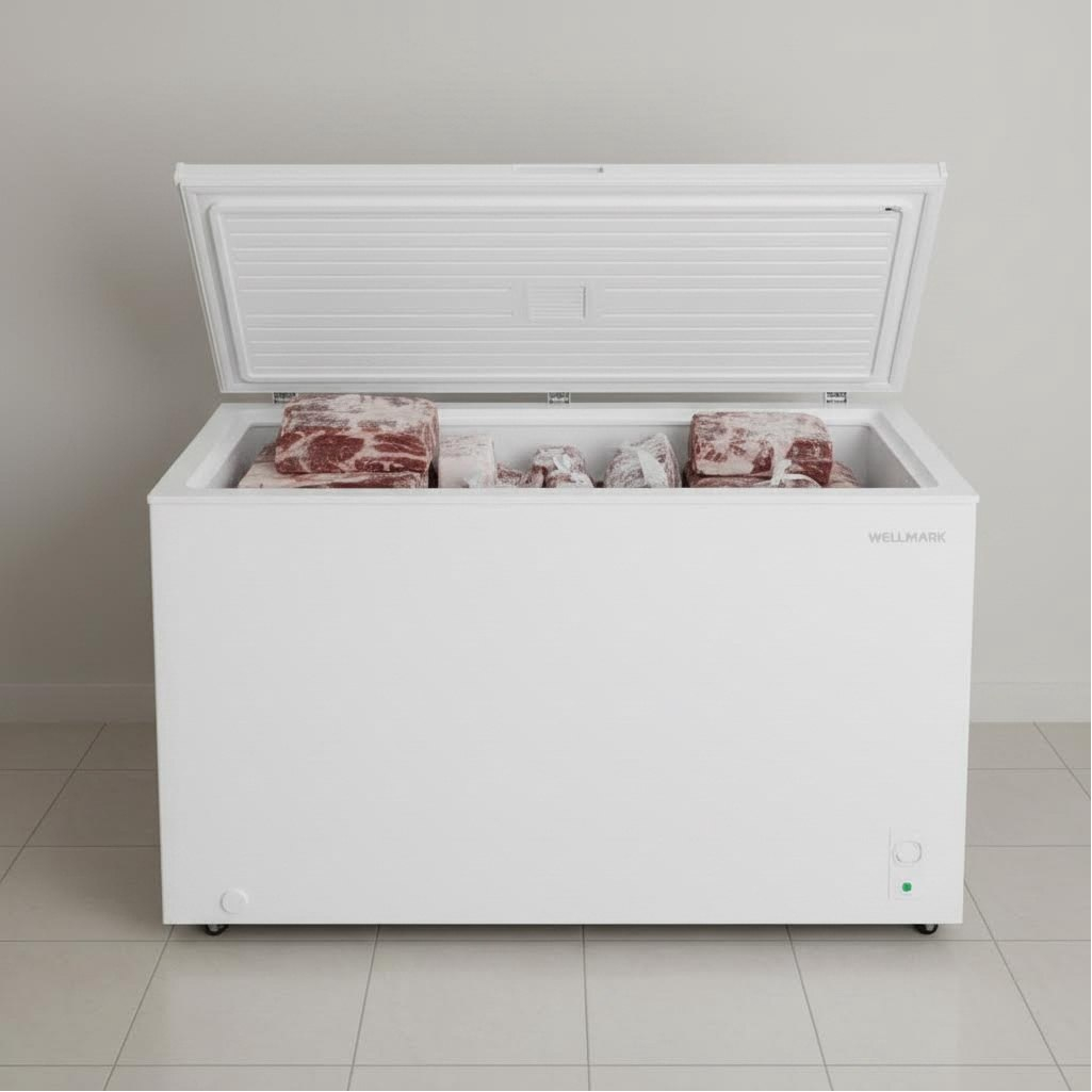 Морозильный ларь Willmark CF-479IW, объем 390 л, цвет белый), ручная разморозка