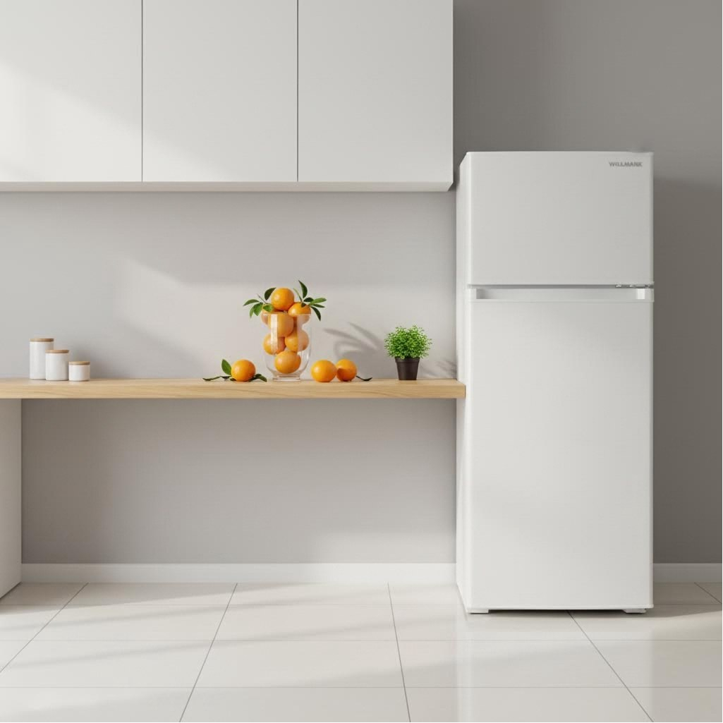Холодильник двухкамерный Willmark RFT-173W, объем 126 л, цвет белый, механическое управление, DeFrost