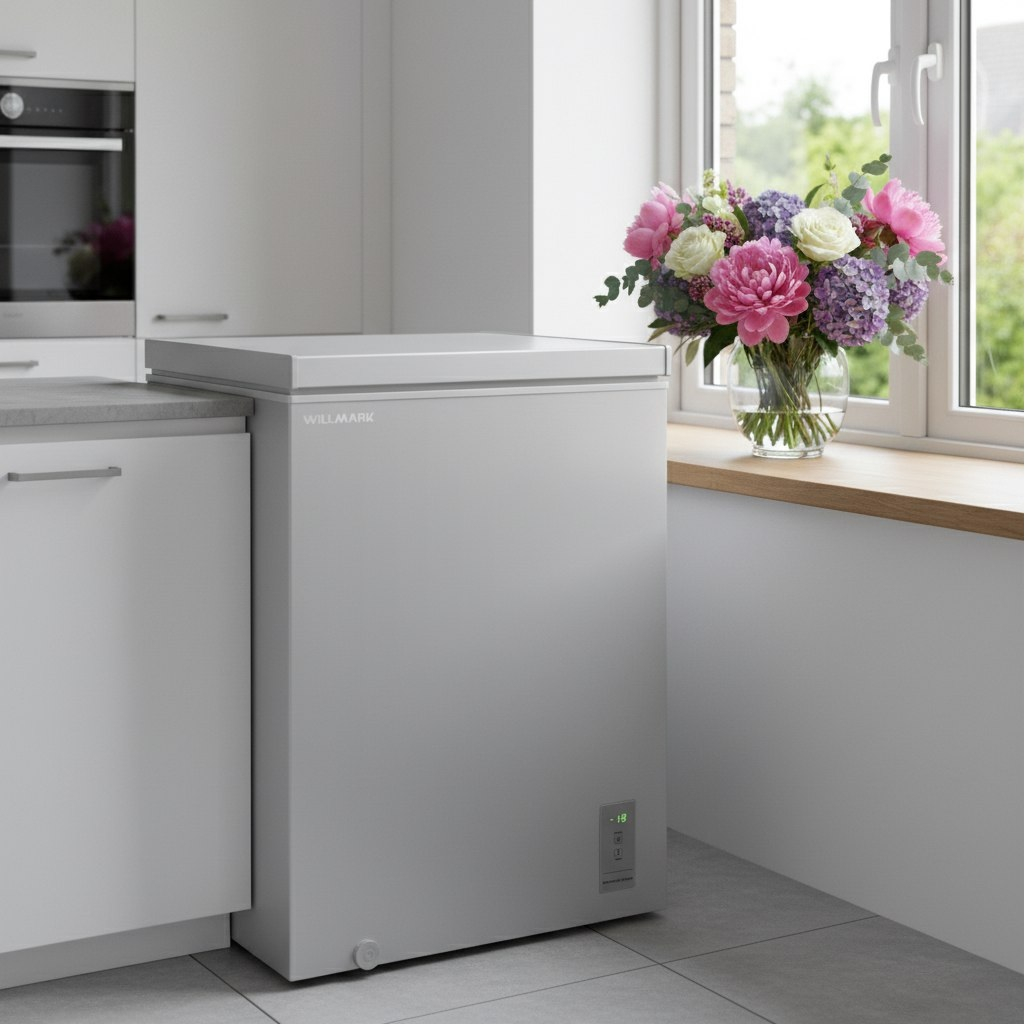 Морозильный ларь Willmark CF-190IDG, объем 150 л, цвет серый, ручная разморозка