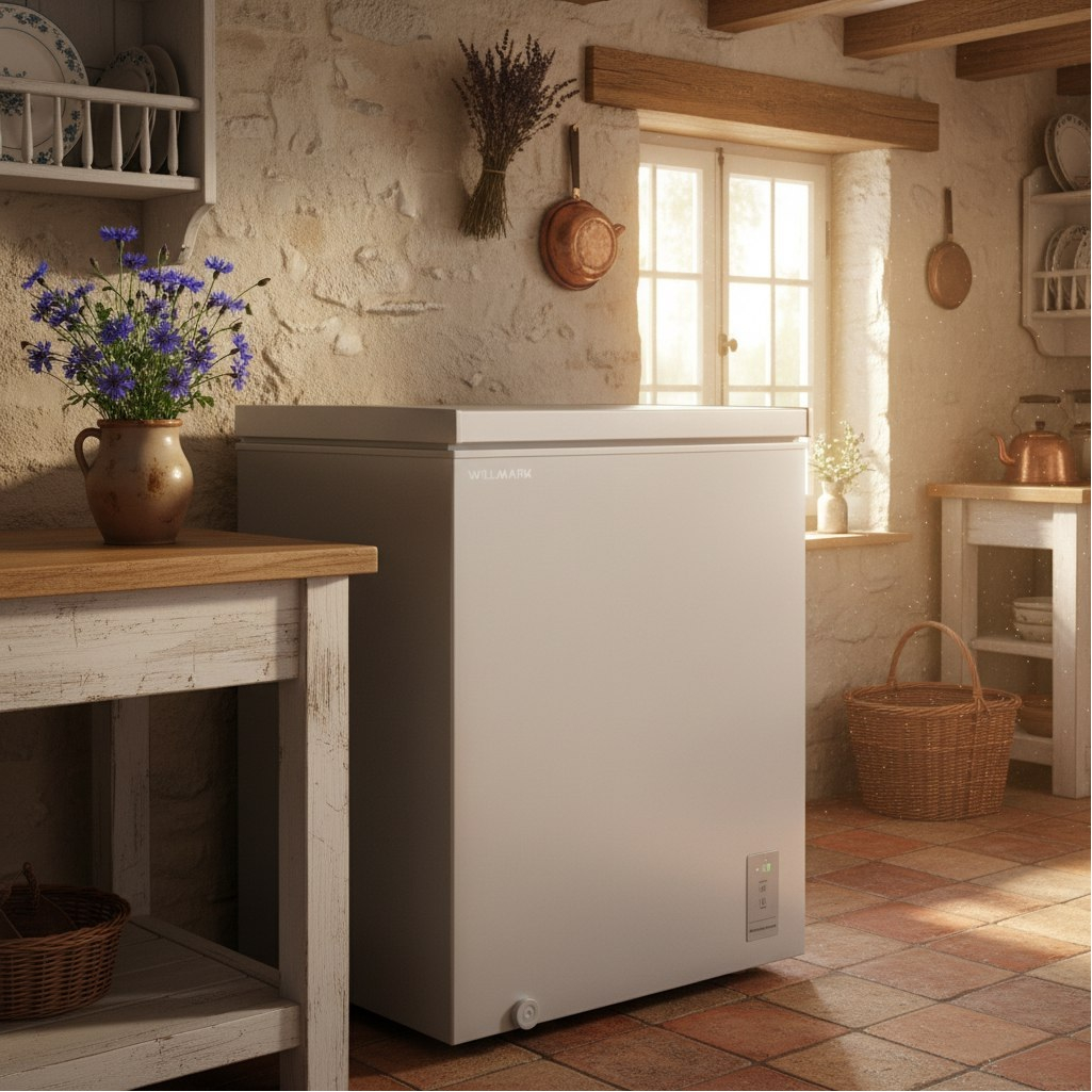 Морозильный ларь Willmark CF-190IDG, объем 150 л, цвет серый, ручная разморозка