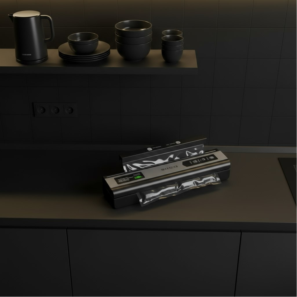 Вакууматор Brayer BR5072, пластик, черный, 120 Вт, 65х85х380 мм