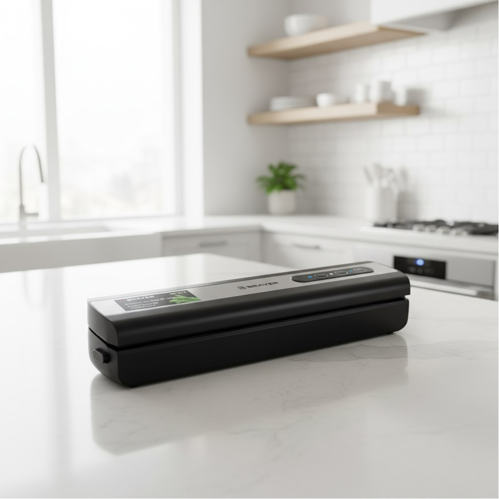 Вакууматор Brayer BR5072, пластик, черный, 120 Вт, 65х85х380 мм