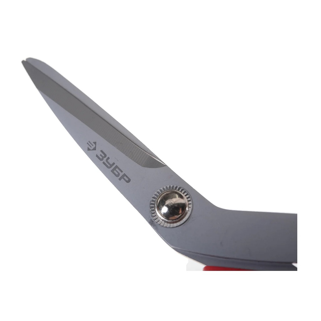 Ножницы хозяйственные Зубр Мастер 40442-19, изогнутые, длина 190 мм