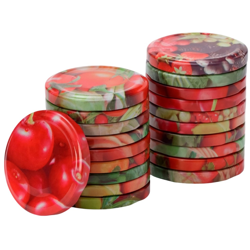 Крышка винтовая типа Твист-Офф Элитная, горловина III, диаметр 66 мм, литография, в упаковке 20 штук