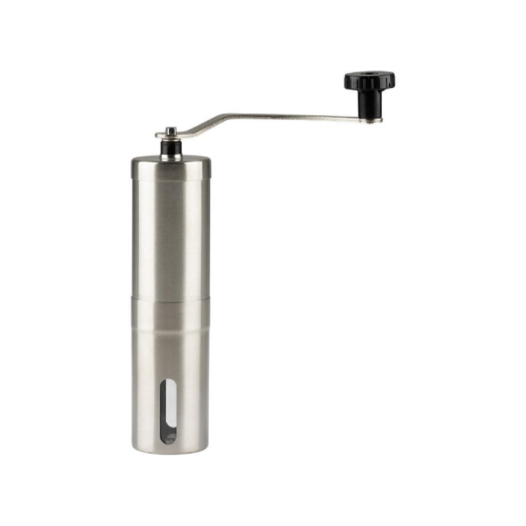 Мельница для ручного помола кофе Mallony Mulino, нержавеющая сталь, акрил, 4.7х19 см, 95 мл