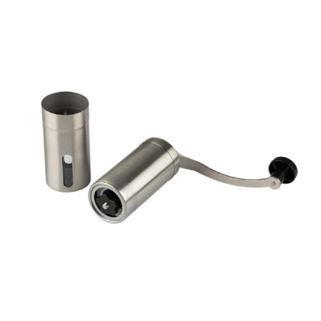 Мельница для ручного помола кофе Mallony Mulino, нержавеющая сталь, акрил, 4.7х19 см, 95 мл