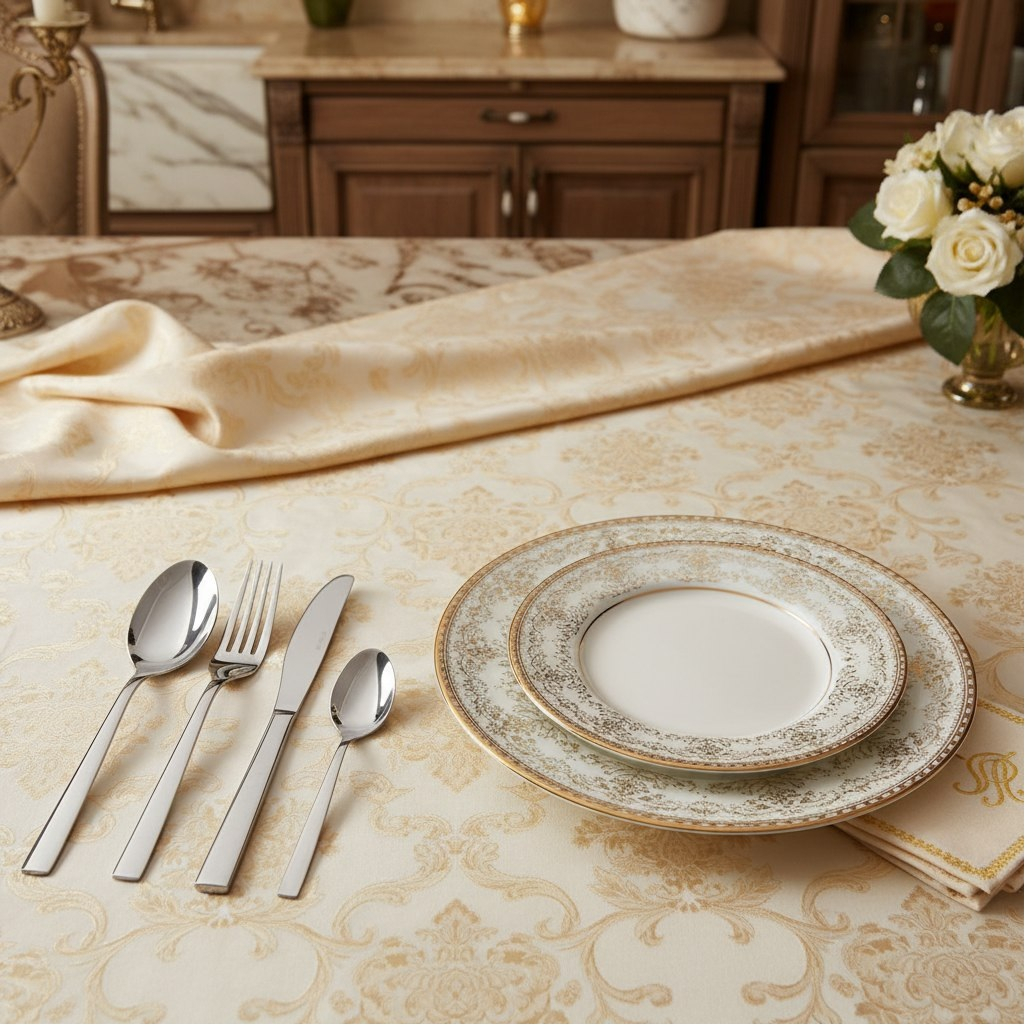 Набор столовых приборов Daniks Alta, нержавеющая сталь, в упаковке 24 предмета