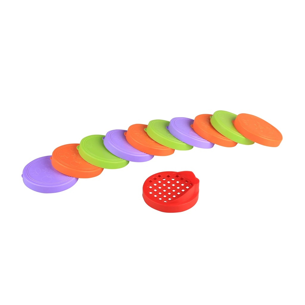 Крышки для банок Альтернатива Хозяюшка М6873 со сливом, ПЭТ, 10+1 шт