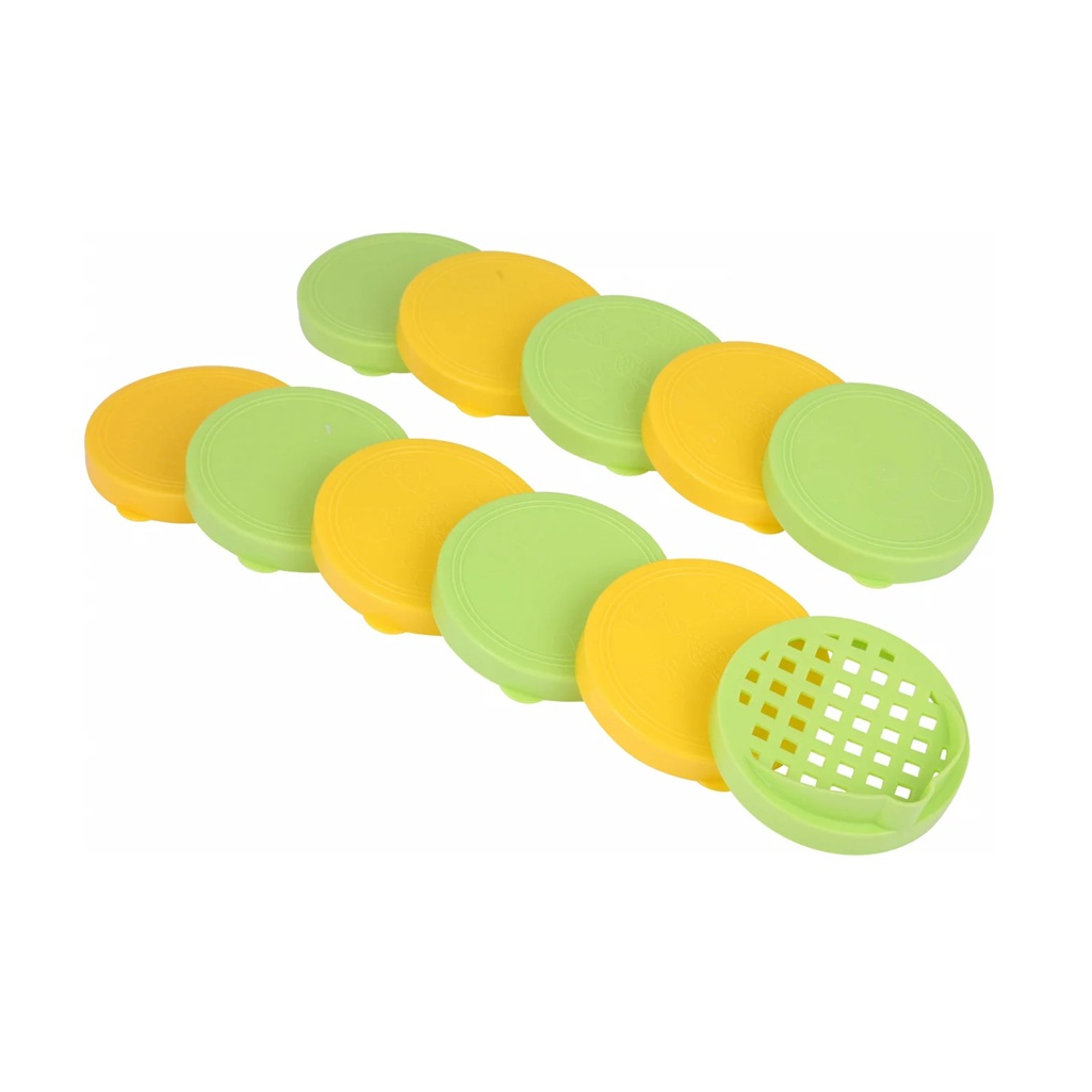 Крышки для банок Альтернатива Хозяюшка М6873 со сливом, ПЭТ, 10+1 шт