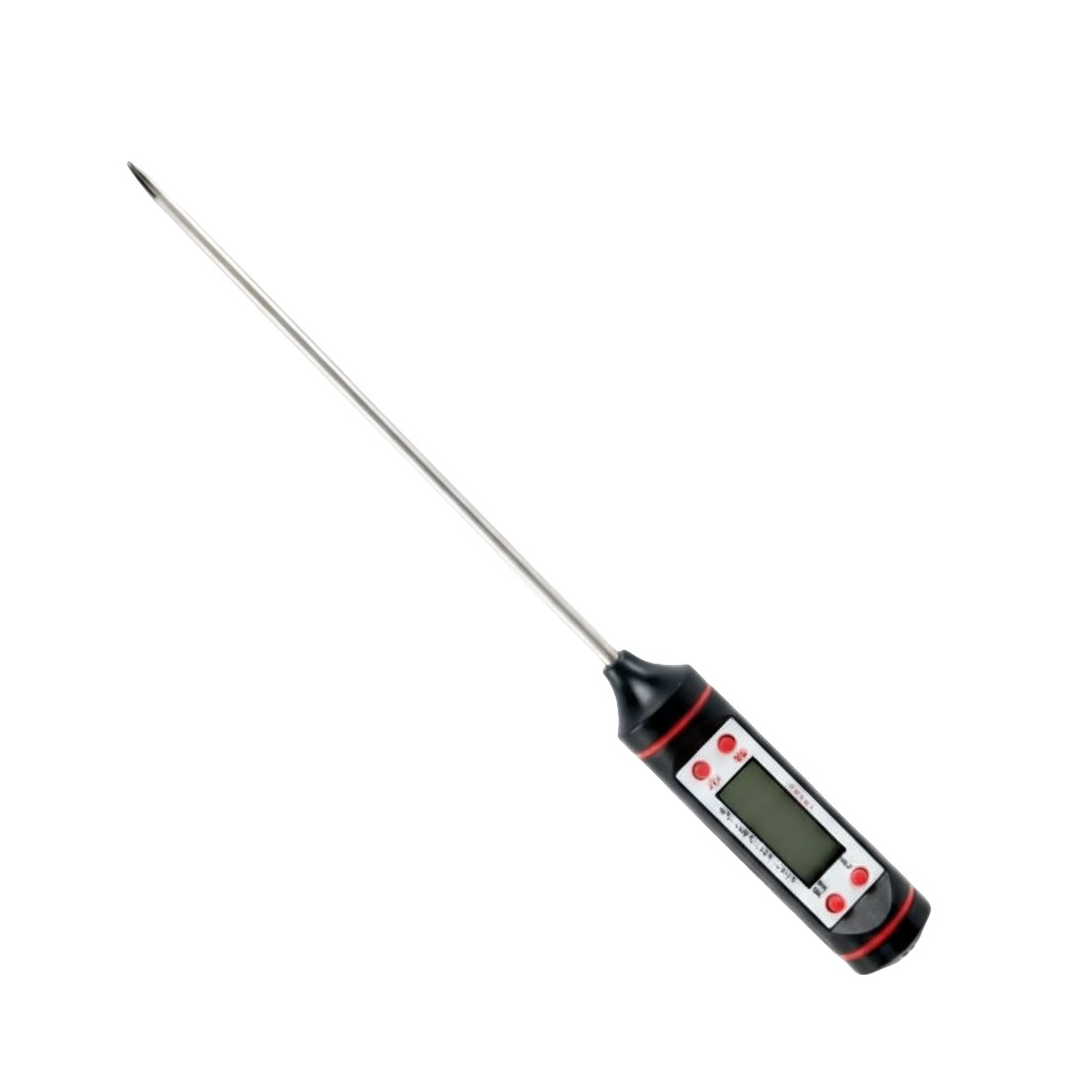 Термометр кухонный JL-1, цифровой, щуп для мяса, воды, молока, черный