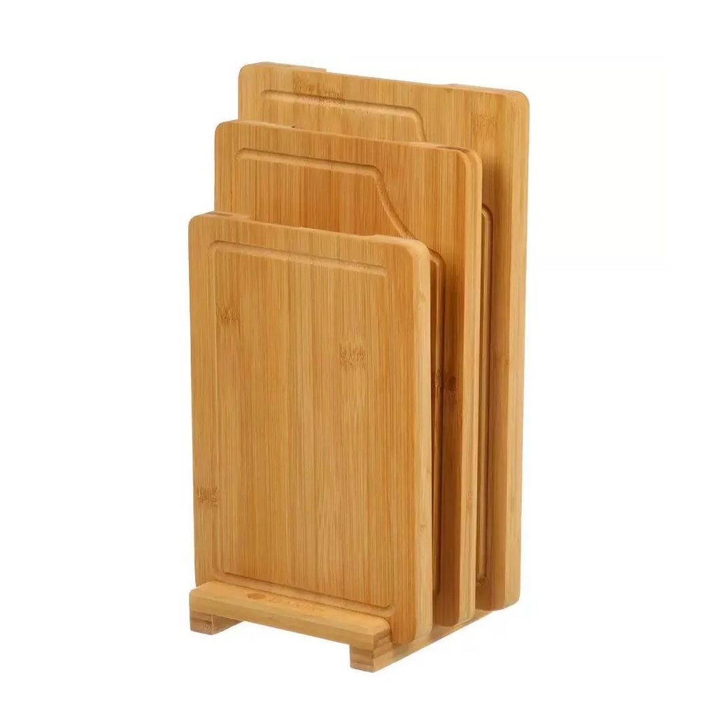 Набор досок разделочных Daniks, бамбук, 1.8х22х34 см, 1.8х20х31 см, 1.8х18х26 см, в упаковке 3 штуки