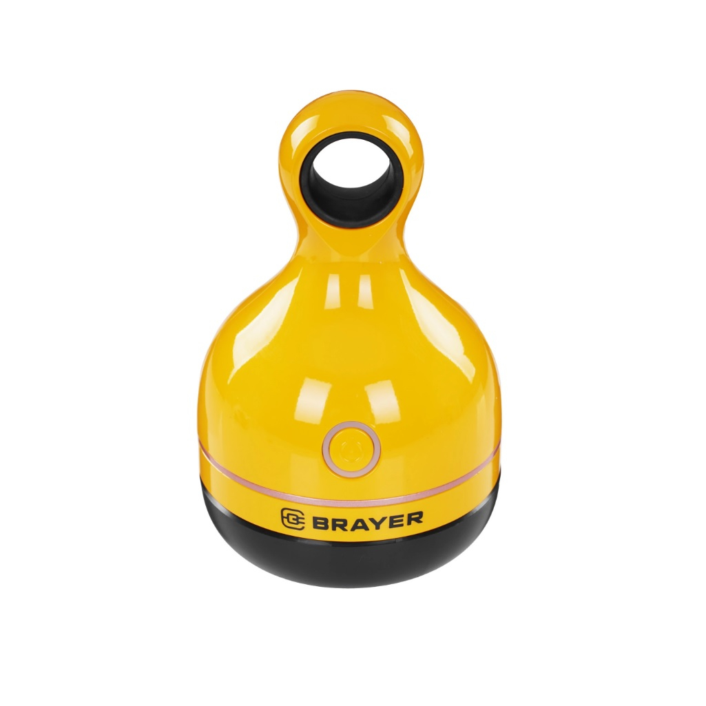 Машинка аккумуляторная Brayer BR5033 для удаления катышков, 3 Вт, съемный контейнер, желтая