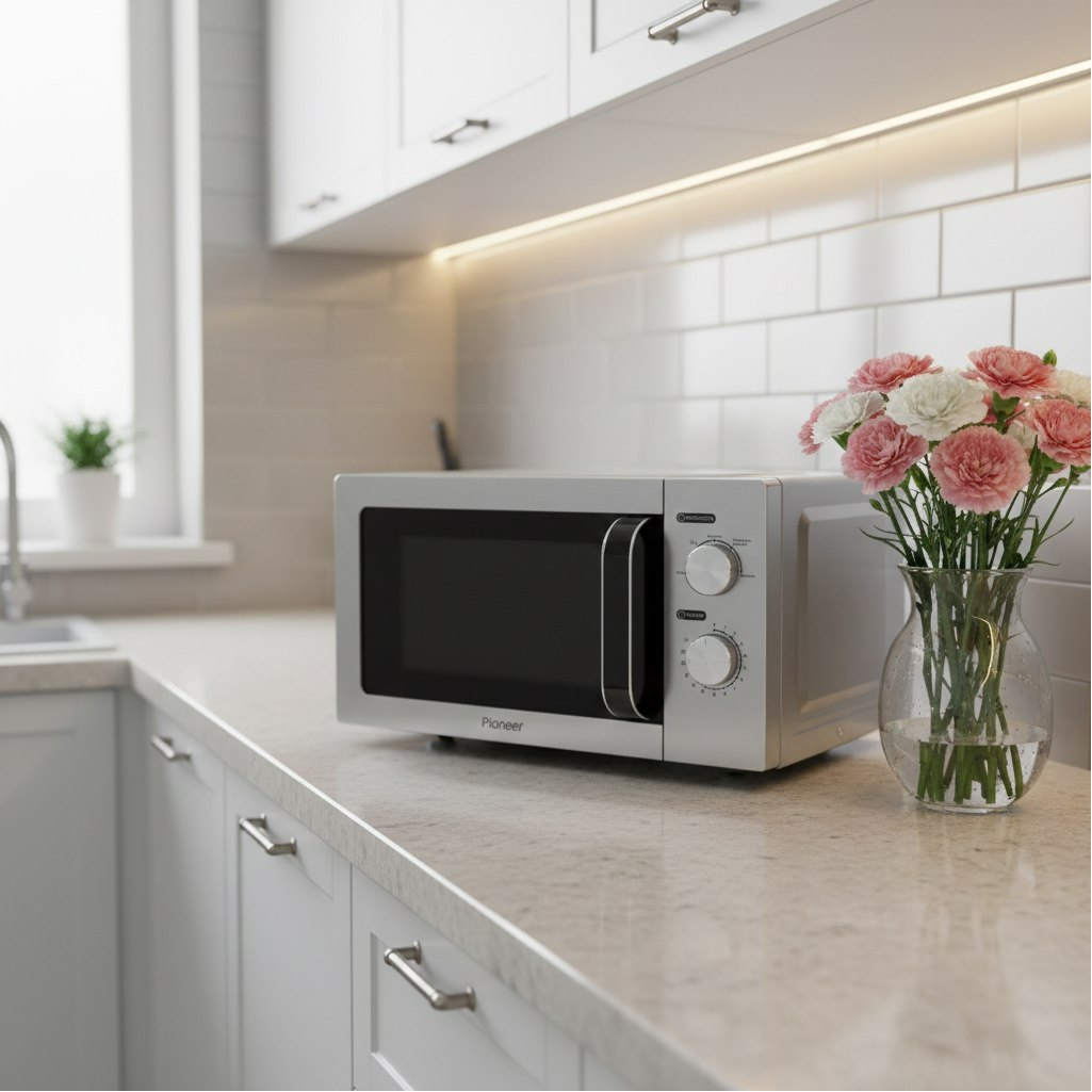 Печь микроволновая Pioneer MW212M, 20 л, 700 Вт, механическое управление, серая