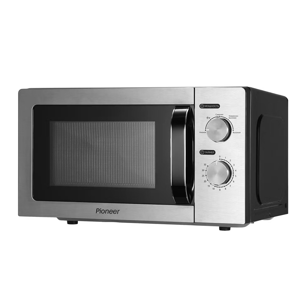 Печь микроволновая Pioneer MW212M, 20 л, 700 Вт, механическое управление, серая