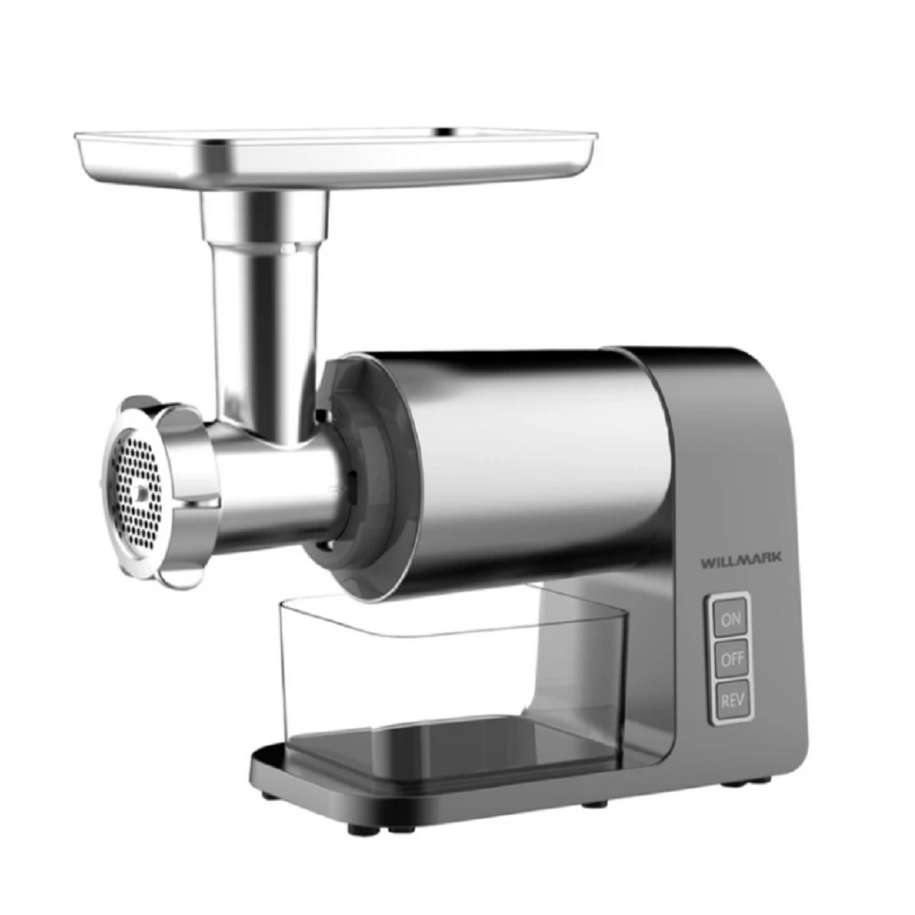 Мясорубка электрическая Willmark WMG-3672GS, пластик, 2000 Вт, серый