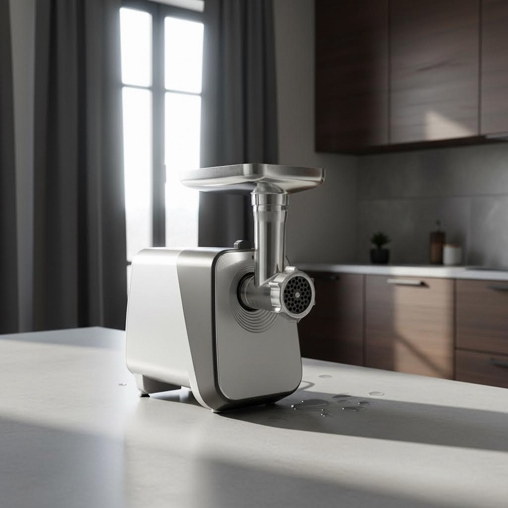 Мясорубка электрическая Eurostek EMG-AS04M, пластик, металл, 2500 Вт, серебристый