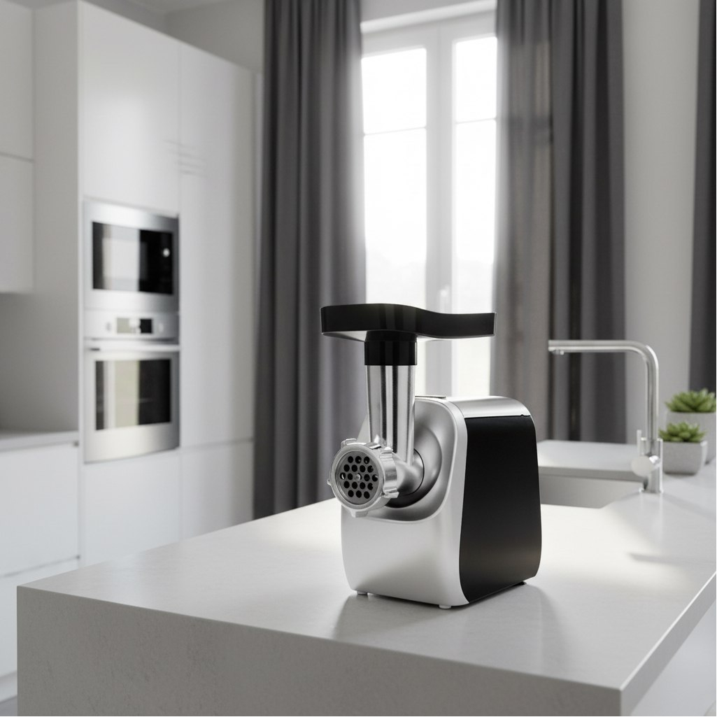 Мясорубка Brayer BR1609, 3 диска, 3 насадки, реверс, 2 кг в мин, 2000 Вт