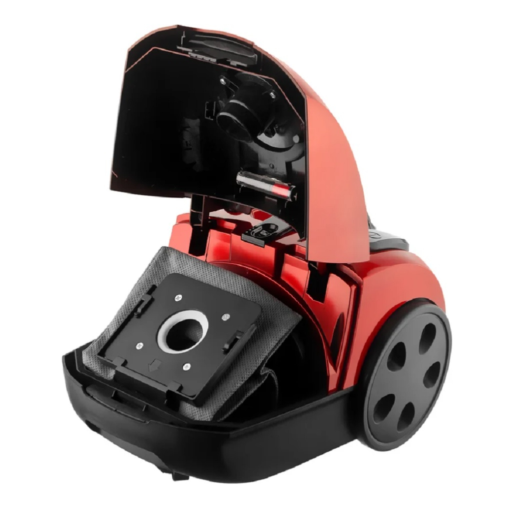 Пылесос мешковый Brayer BR4223, красный, объем бака 2.5 л, 1800 Вт