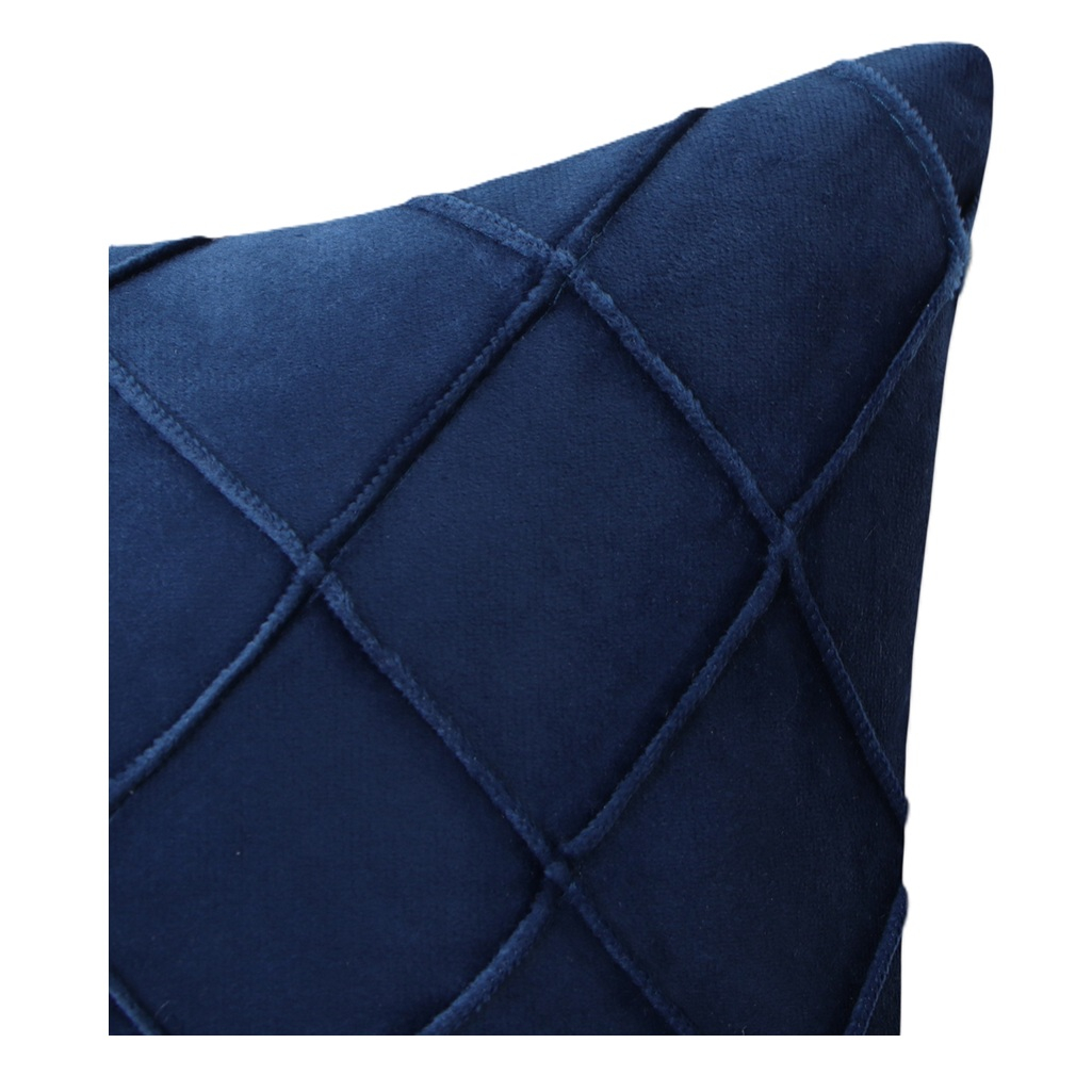 Подушка декоративная Этель Соло 10766716, велюр, синтепон, синий, 30х50 см