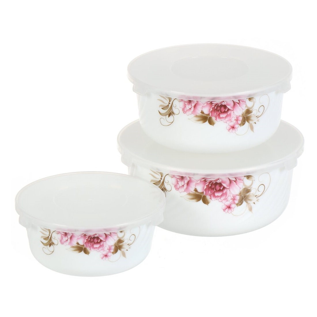 Набор салатников Анжелика 3 предмета 19, 16, 14 см DANIKS